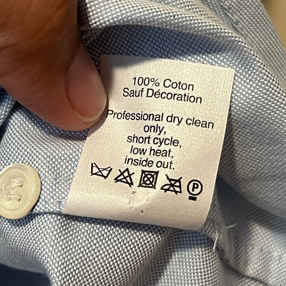 J. Crew Collection Beaded Oxford Short Sleeve Button Up Shirt - Picture 10 of 11